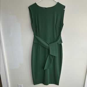 Boden Jessica ponte Green Midi Dress with Bow Detail - fitted and stunning.
